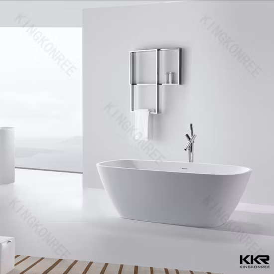 Modernes Design, hohe Kapazität, schlichtes Design, rechteckige freistehende Badezimmerbadewanne