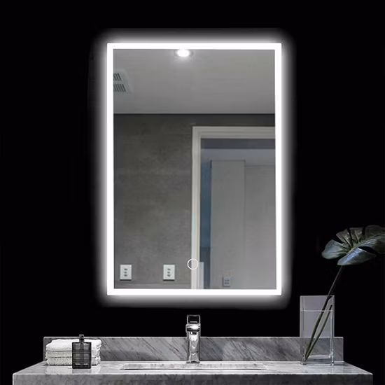 China Großhandel Smart LED Badezimmer rahmenloser Licht-Waschtisch-Wandspiegel