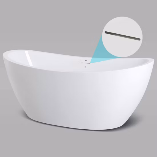 Schlichtes Design, günstige Acryl-Badewanne, moderne Badewannen, freistehende Whirlpools